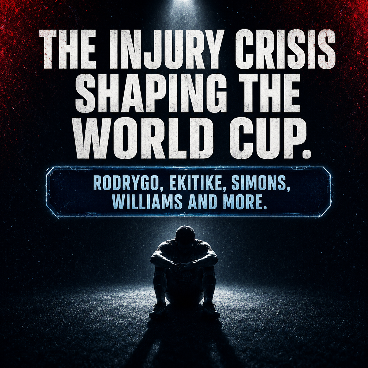 A player receives treatment on the pitch during the 2026 World Cup as injuries mount throughout the tournament