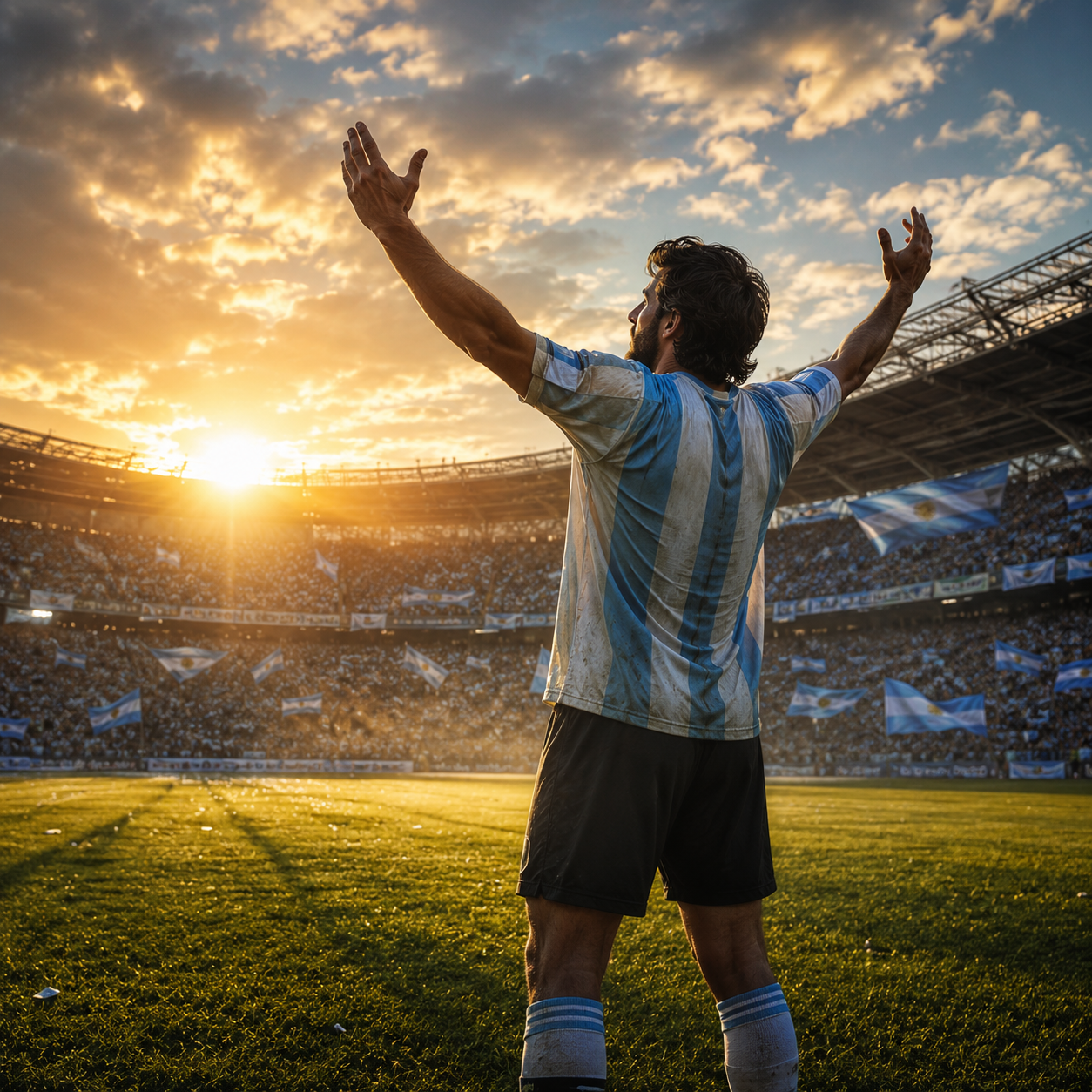 Lionel Messi in tears, celebrating with teammates after Argentina's comeback win over Egypt